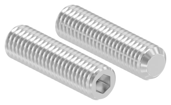Gewindestift Gewinde- M8 mit Innensechskant Laenge- 30-100 mm V2A-10.M8-GEWINDESTIFT