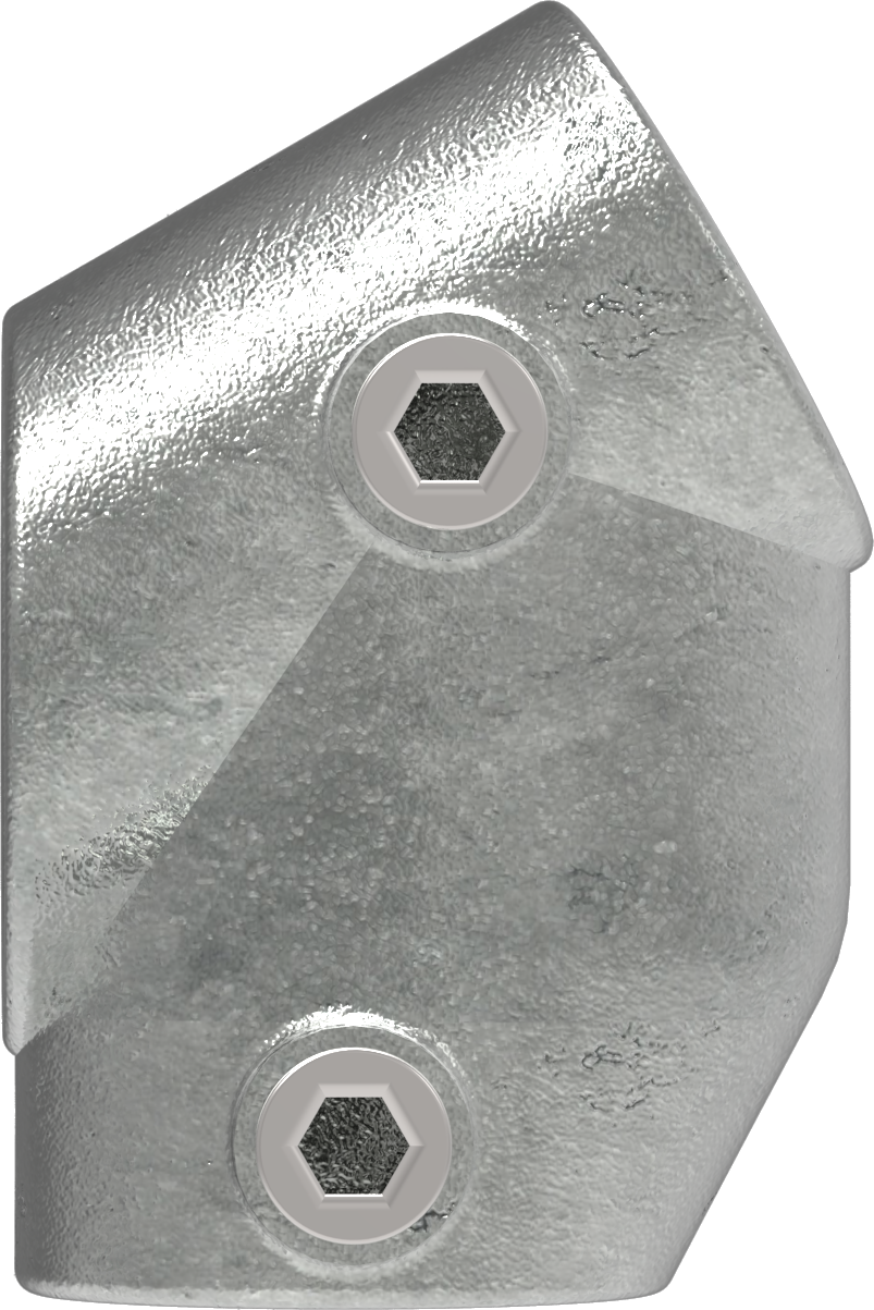 Rohrverbinder T-Stueck kurz 30-60° Ø 42-4 mm -1 1-4- - Temperguss verzinkt - 129C42-129C42