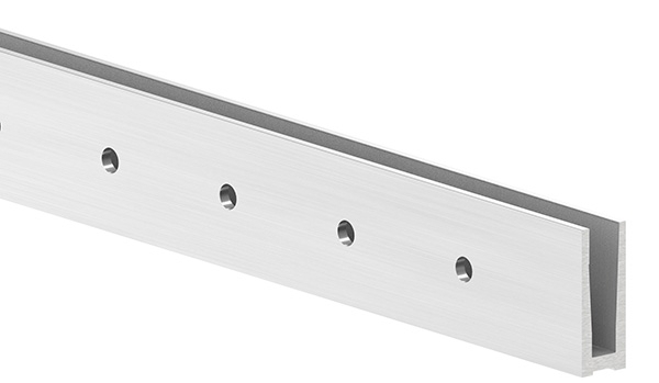 Alu-Profil - MASSIV - Laenge- 3000 mm - seitliche Montage - Aluminium-12-2208.6