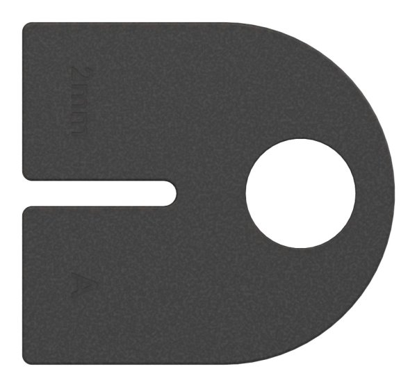 1 Paar Gummis zu Glasklemme 63x45x28 mm AbZ fuer 2 mm Blech-10-2202ABZ.0