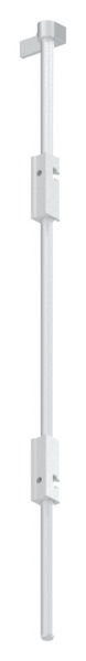 Bodenriegel XL mit zwei Befestigungen- Laenge 1000mm- zum Anschrauben- blank-88-1156712-ALU.BL