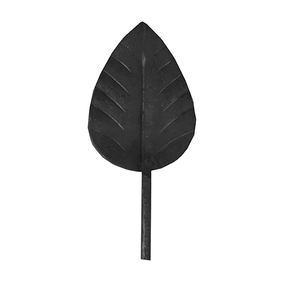 Zierblatt Stahl geschmiedet- roh- 115x50x2mm-89-11E243470-A.4