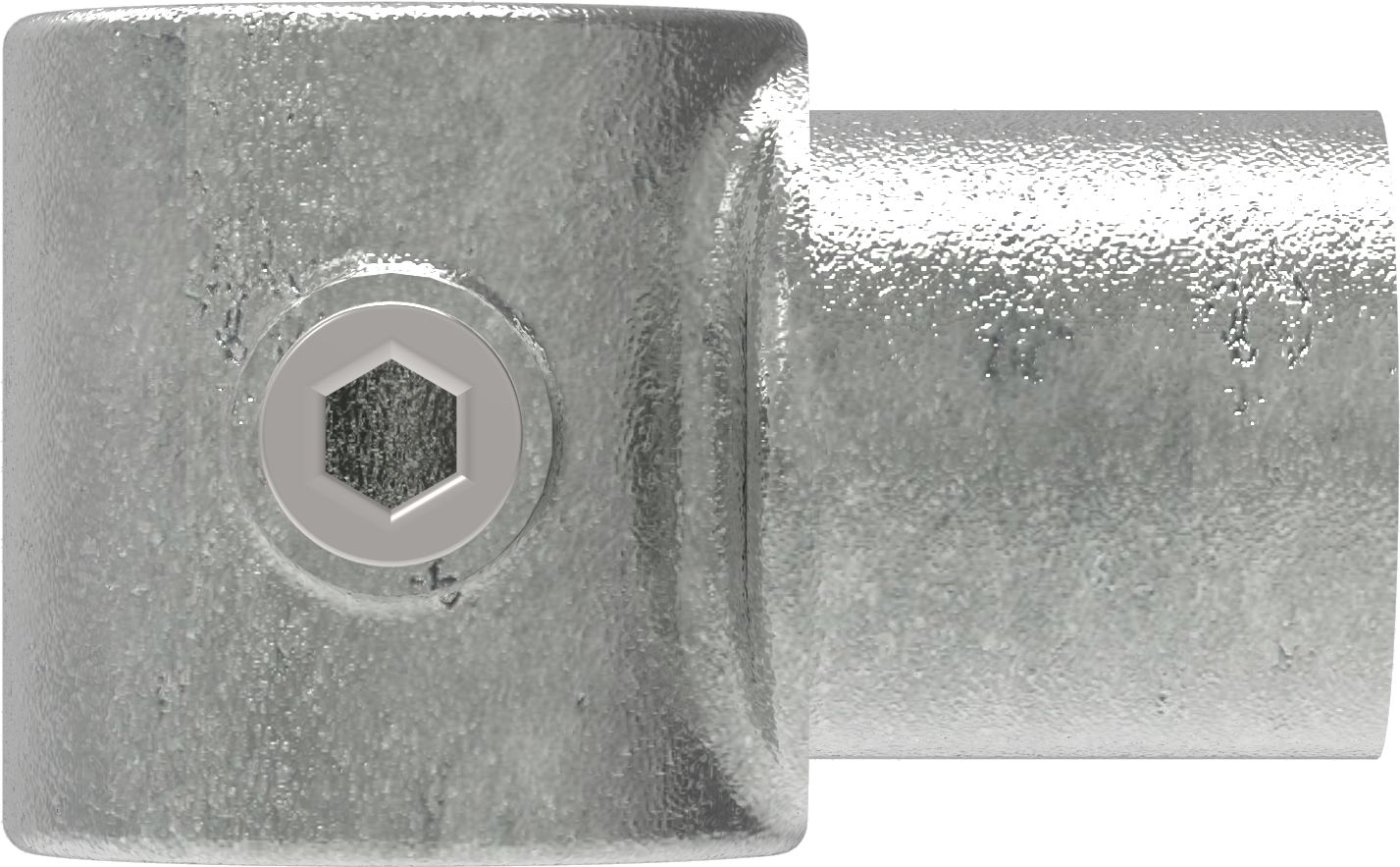 Rohrverbinder - Drehstueck - 147B34 - 33-7 mm - 1- - Feuerverzinkt u. Elektrogalvanisiert-147B34