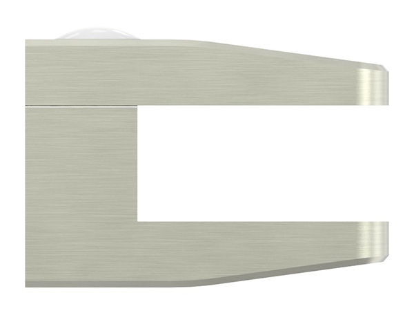 Glasklemme 55x65x37-5 mm AbZ fuer Anschluss flach Edelstahleffekt-10-3200ABZ.2