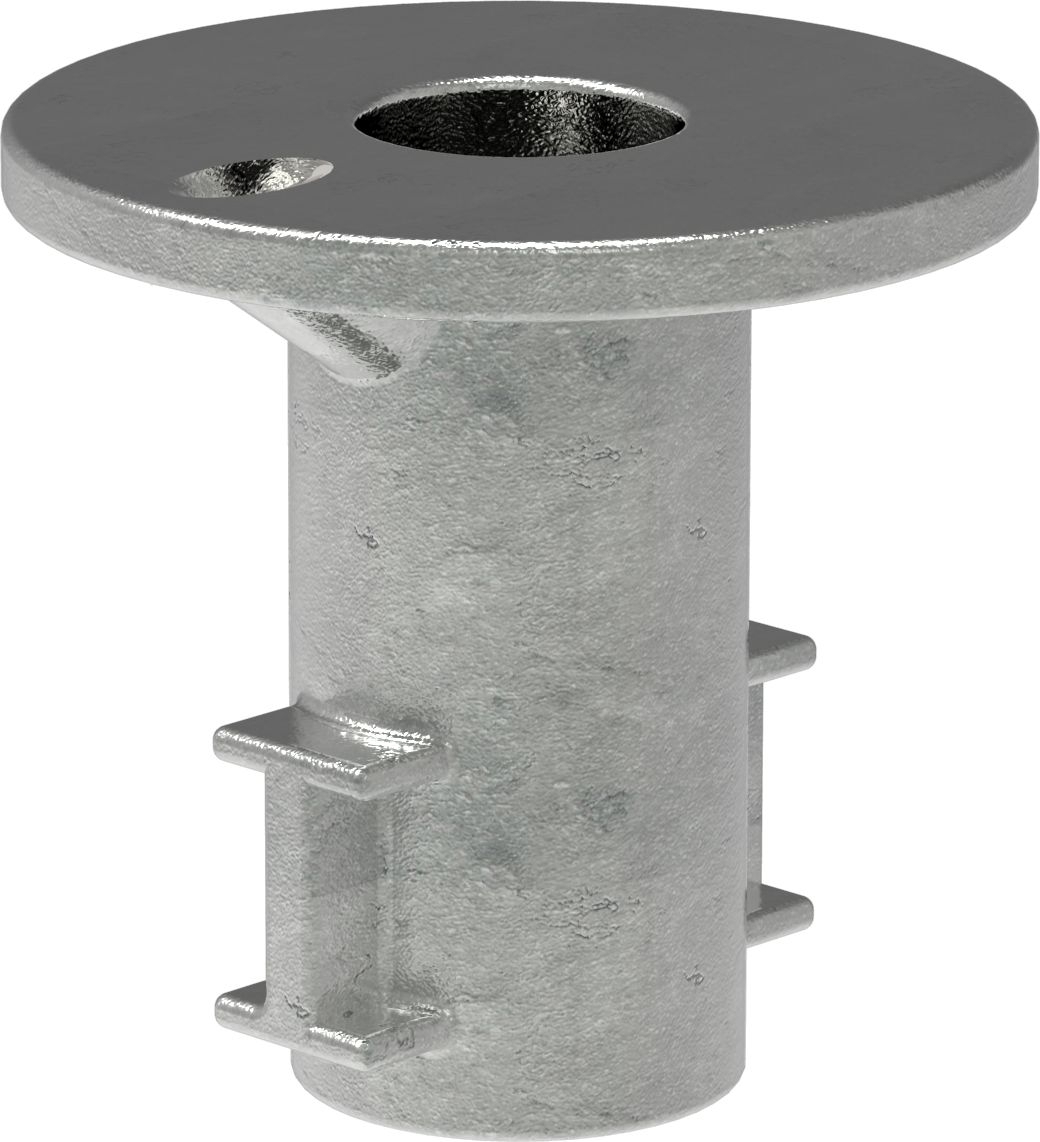 Rohrverbinder - Bodenhuelse - 134C42 - 42-4 mm - 1 1-4- - Feuerverzinkt u. Elektrogalvanisiert-134C42
