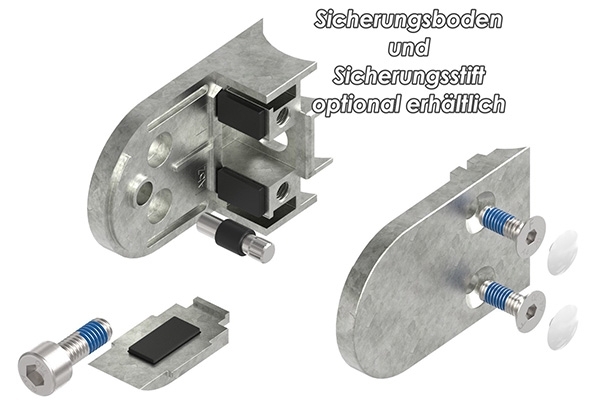 Glasklemme 63x45x30 mm AbZ fuer Anschluss Ø 33-7 mm Zink-10-2433ABZ.3