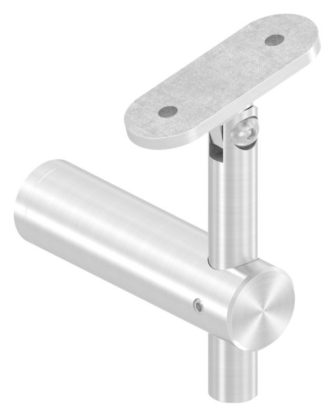 Handlaufhalter mit Gelenk und Halteplatte fuer flachen Anschluss V2A-11-2057.4