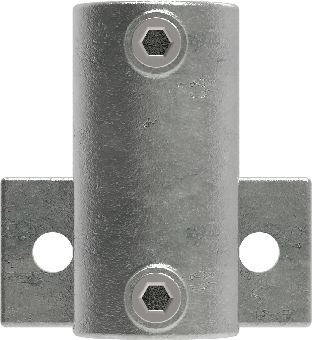Rohrverbinder - Wandhalter Platte horizontal - 145D48 - 48-3 mm - 1 1-2- - Feuerverzinkt u. Elektrogalvanisiert-145D48