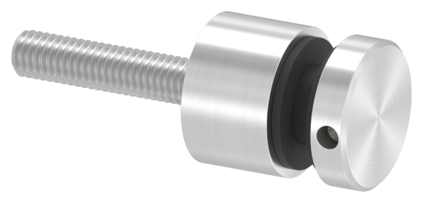 Glaspunkthalter Ø 16 mm- V2A- Anschluss- Flach- inkl- Gewindestift -Schilderhalter-88-1160260.240