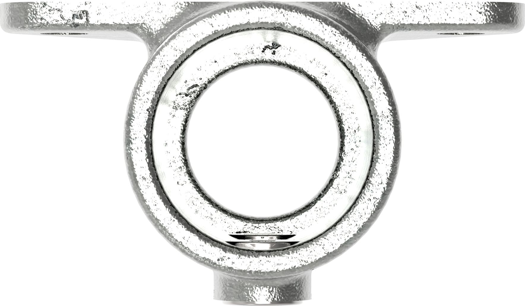 Rohrverbinder - Wandhalter Dreieckflansch - 146C42 - 42-4 mm - 1 1-4- - Feuerverzinkt u. Elektrogalvanisiert-146C42