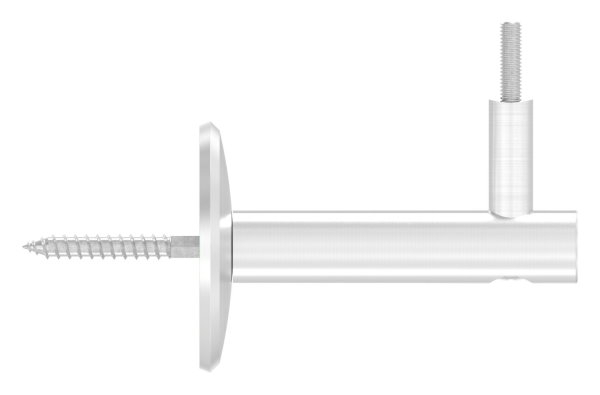 Handlaufhalter mit Ronde 68x5 mm und Halteplatte fuer Ø 42-4 mm V2A-11-2034.4