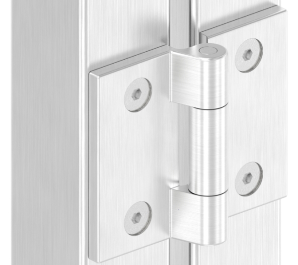 Anschraubscharnier Edelstahl V4A fuer flache Profile zum Anschrauben-88-1156520-V4A.00