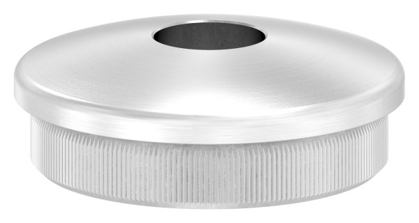 Einsteckkappe V2A fuer Rohr Ø 42-4x2-0mm mit 12-1mm Bohrung- gewoelbt-11-5081.4
