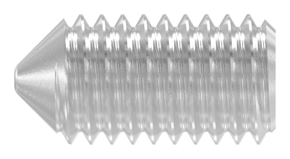 Gewindestift Edelstahl V2A M5 x 10 mm mit Innensechskant Spitze DIN 914-88-1158306-240.10