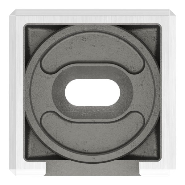 Wandbefestigung Edelstahl V4A fuer Quadratnutrohr 40x40 mm rechts-88-1160397-V4A.R