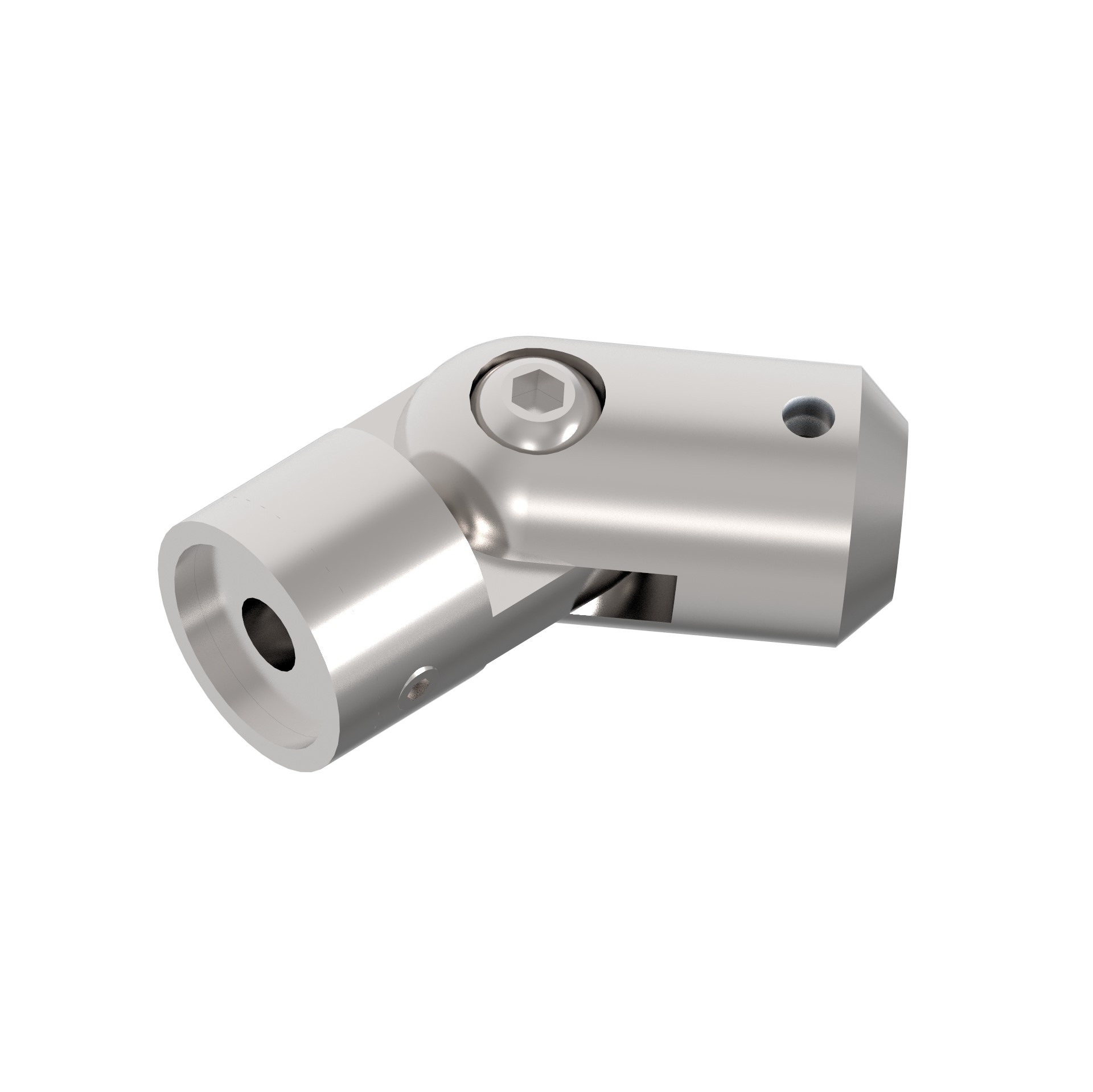 Gelenk-Querstabhalter Edelstahl AISI 304 fuer 12 mm Stab auf Flachpfosten geschliffen-89-11A0855000-A.4