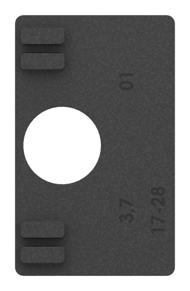 1 Paar Gummis zu Glasklemme 45x45x26 mm AbZ fuer 8 mm Glas ESG-10-3008.0ABZ