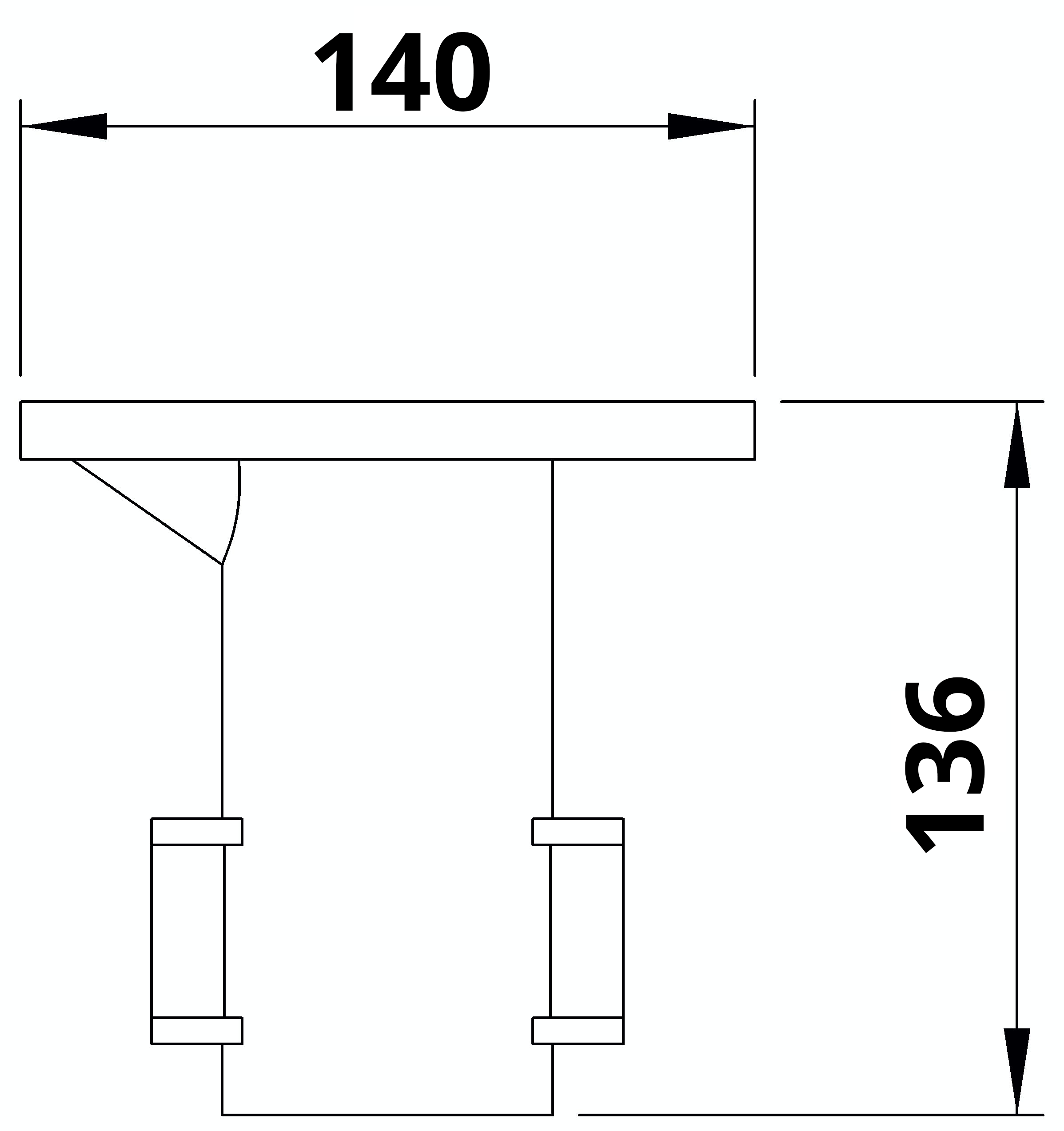 Rohrverbinder - Bodenhuelse - 134C42 - 42-4 mm - 1 1-4- - Feuerverzinkt u. Elektrogalvanisiert-134C42