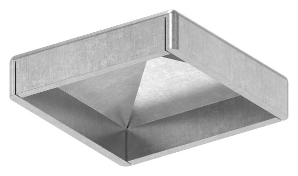 Pfeilerbedecker - fuer Quadratrohr - Masse- 30x30 mm - Stahl S235JR- roh-30-2450.8
