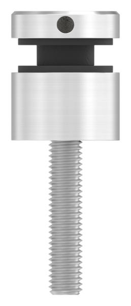 Glaspunkthalter Ø 16 mm- V2A- Anschluss- Flach- inkl- Gewindestift -Schilderhalter-88-1160260.240