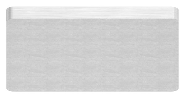 Anschweissplatte Edelstahl V2A -1-4301- fuer Quadratrohr 50 x 50 mm geschliffen-88-11100055050.V2A