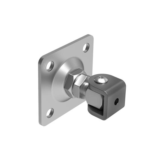 Einstellbares Torband Stahl verzinkt M20 mit Anschraubplatte 100 x 100 mm-89-11D453M20K-A.4