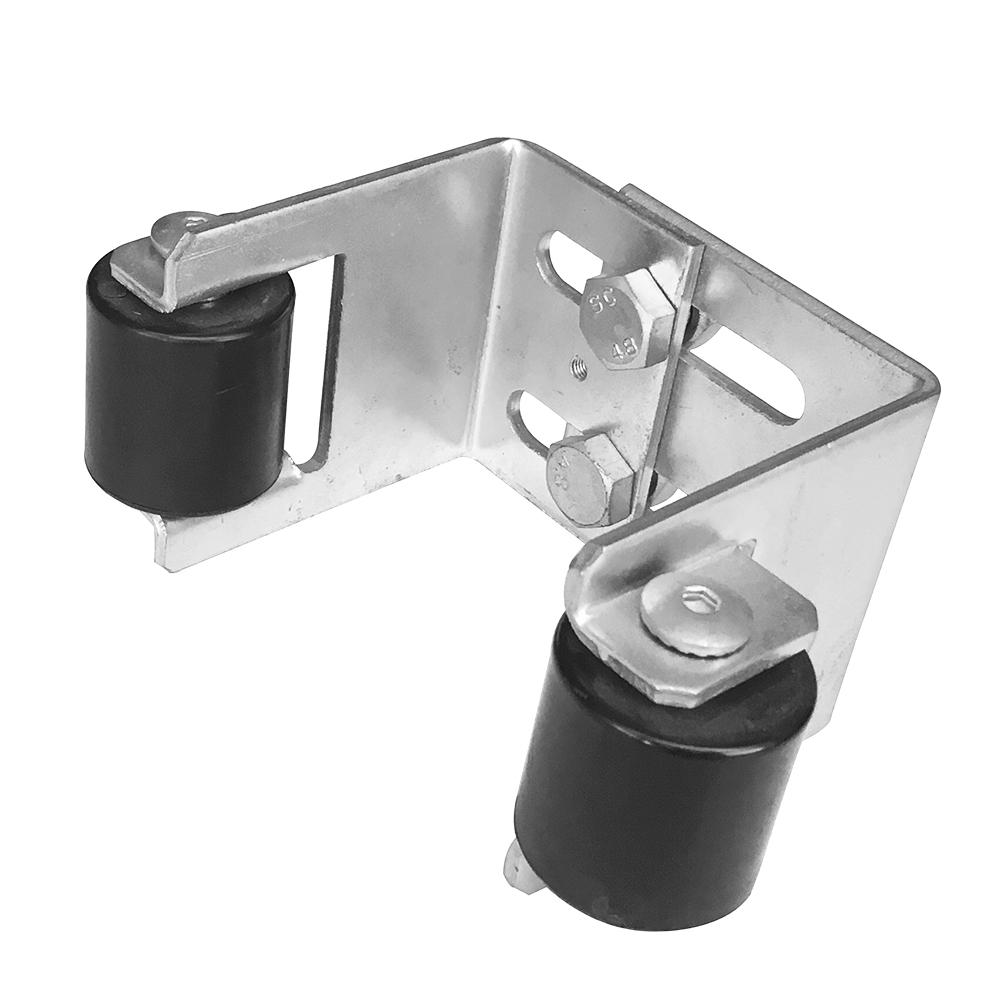 Obere Torfuehrung Stahl verzinkt einstellbar 55-90 mm mit Gummirollen-89-11H375590-A.4
