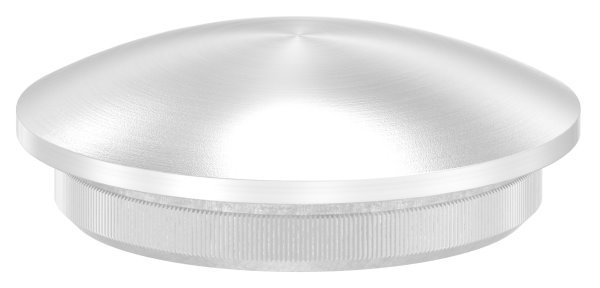 Einsteckkappe Edelstahl V2A fuer Rohr Ø 33-7 mm x 2-5 mm leicht gewoelbt zum Einschlagen-11-6003.4