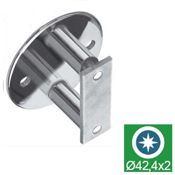 Handlaufhalter Edelstahl AISI 304 fuer Handlauf Ø 42-4 mm seitliche Verankerung glanz-89-11A60216L-A.4