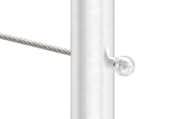 Formanschluss - fuer Anschluss Ø 42-4 mm-gerade - Gewinde M6 - V2A-11-2829.4