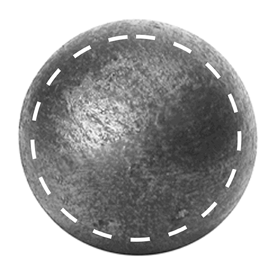 Stahl Hohlkugel D100mm- Wandstaerke 1-5mm- roh-89-11E365100-A.4