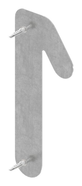 Hausnummer 1 - gross - Masse- 200 mm x 300 mm - V2A-11-8065.4