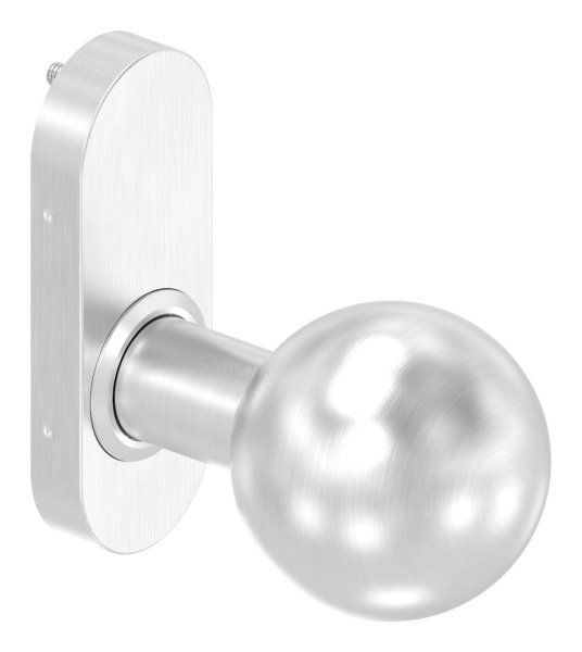Drueckerknopf V2A Edelstahl Ø 50 mm drehbar gerade ausser Mitte-11-3516.4