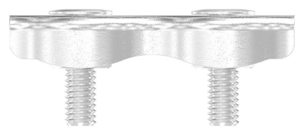 Duplexklemme - fuer Seil Ø 3 mm - V4A-11-2929.1