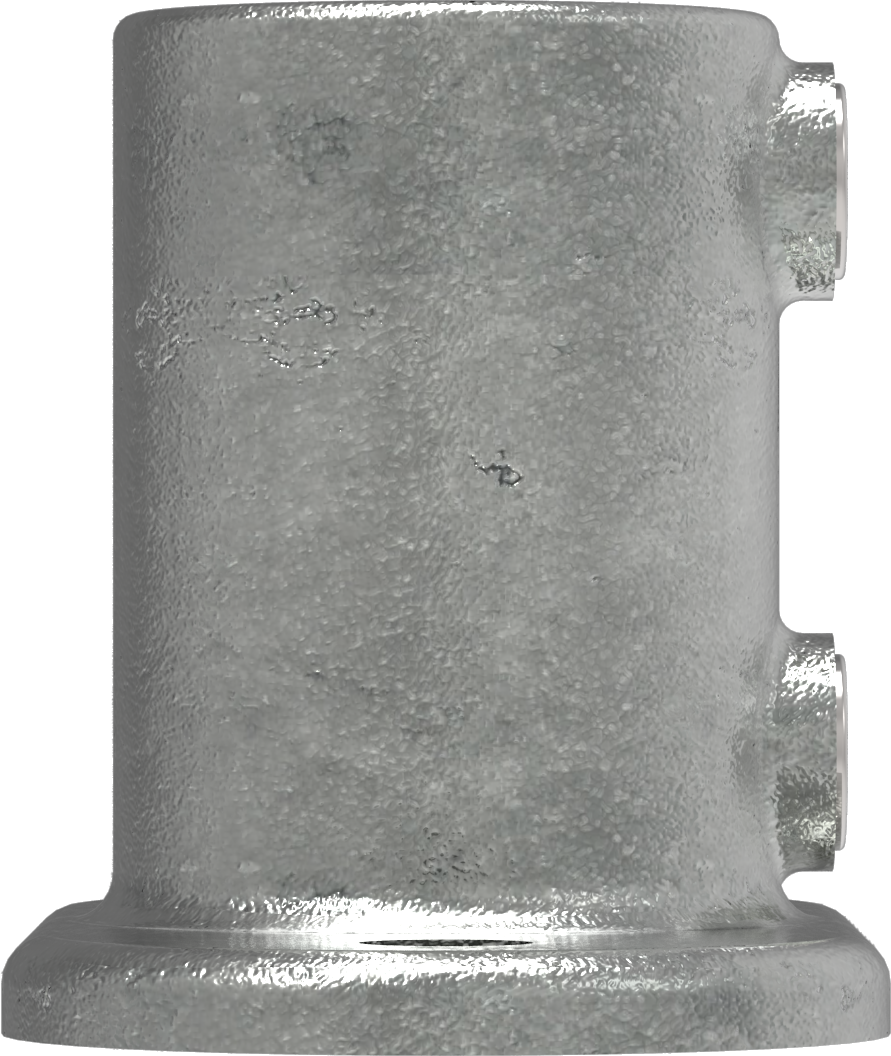 Rohrverbinder - Fussplatte oval - 132D48 - 48-3 mm - 1 1-2- - Feuerverzinkt u. Elektrogalvanisiert-132D48