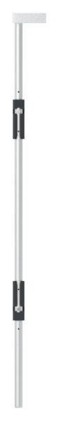 Bodenriegel XL mit zwei Befestigungen- Laenge 1000mm- zum Anschrauben- RAL 7016-88-1156712-ALU.7016