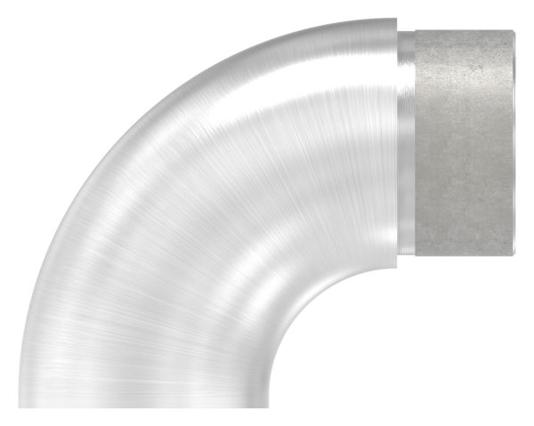 Endbogen V2A Ø 42-4 x 2-0 mm 90° flach-11-3693.4