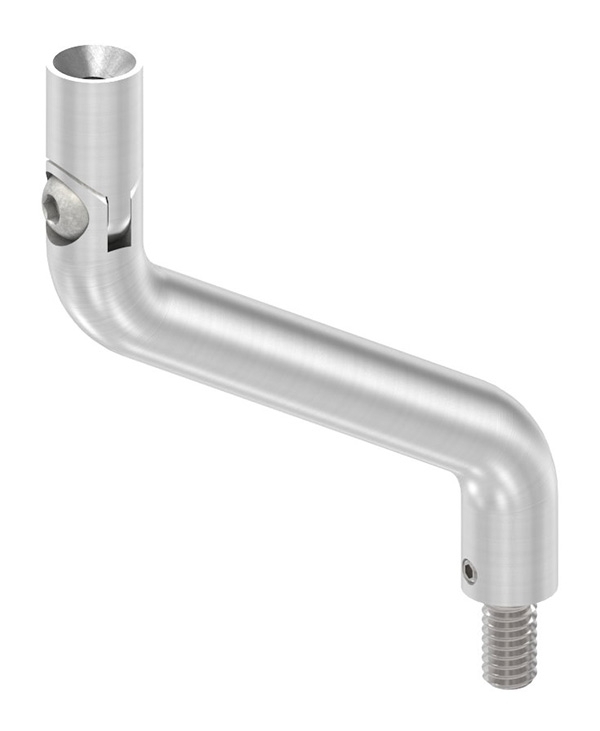 Buegel Edelstahl V2A Ø 14 mm- H 100 mm- Achsabstand 70 mm- mit Gelenk- M8-M6 Gewinde-88-1150472-240.GL