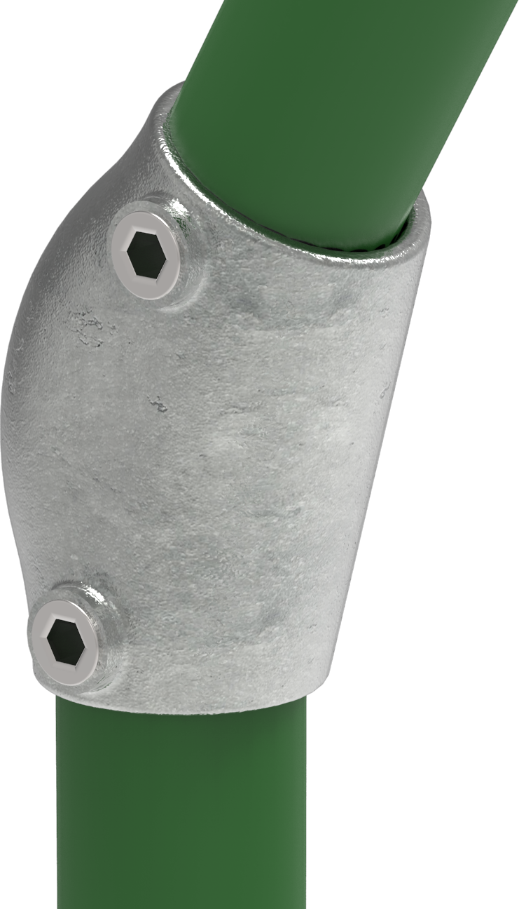 Rohrverbinder - Bogen variabel 15-60° - 124 - 33-7 mm - 48-3 mm - 1- - 1 1-2- - Feuerverzinkt u. Elektrogalvanisiert-124