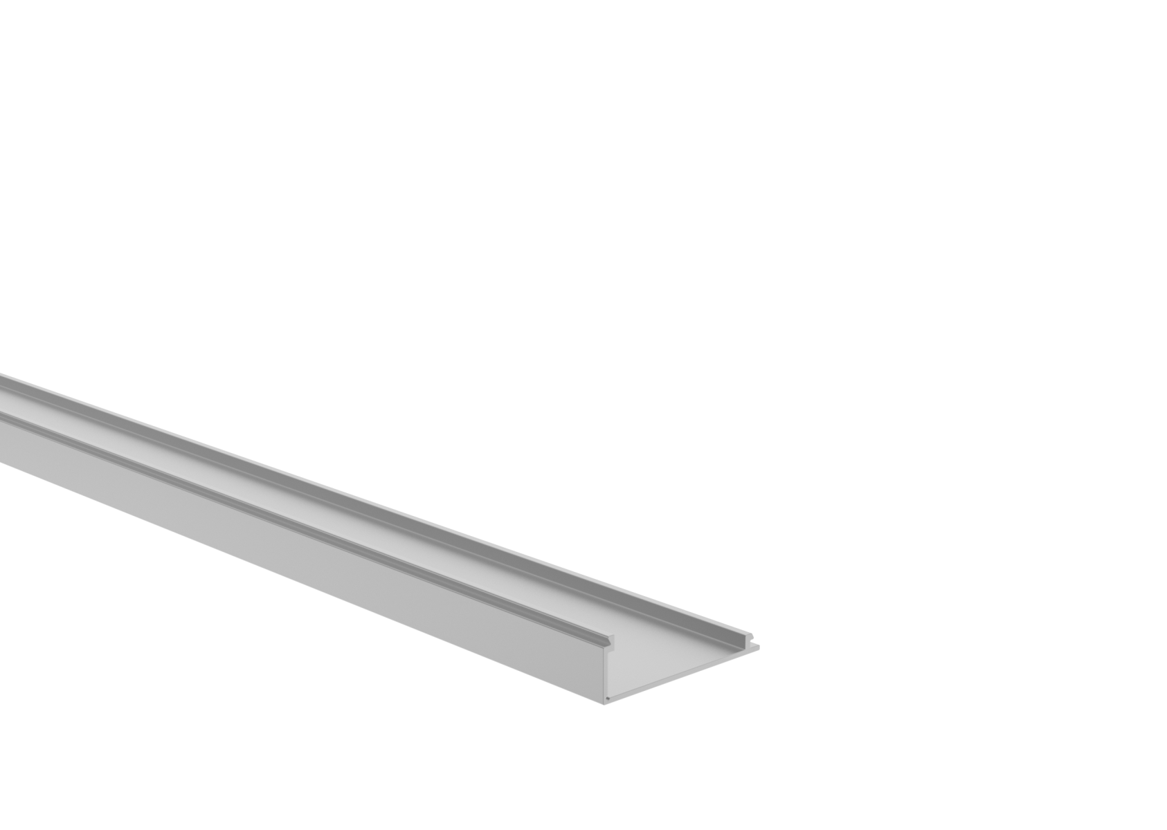 Abdeckleiste Aluminium 45 x 14 mm fuer Paneelfuellung 1-8 mm Natur 6000 mm-89-11FGAF45X146000N-A.4
