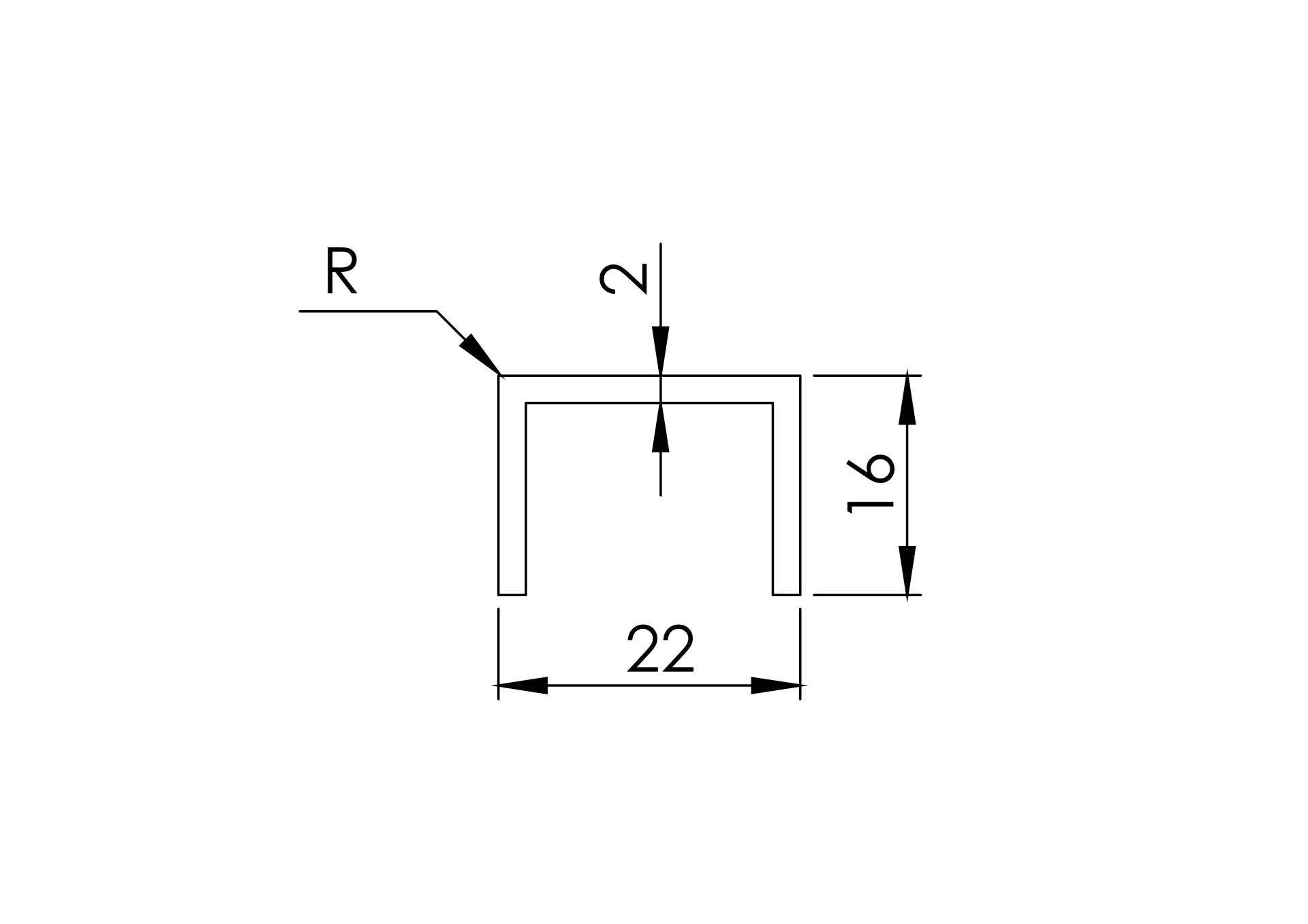 Glaskantenprofil Edelstahl V2A fuer Glas 16-00-17-52 mm geschliffen L=5000 mm-89-11A69010185000-A.4