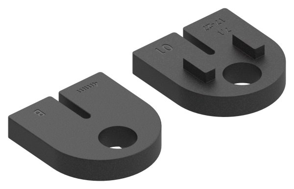 1 Paar Gummis zu Glasklemme 63x45x30 mm AbZ fuer 4 mm Blech-10-2420ABZ.0