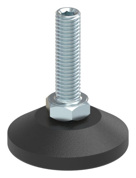 Stellfuss Kunststoff - Stahl Ø 38 mm M8x30 mit Innensechskant-88-11190-M830.38