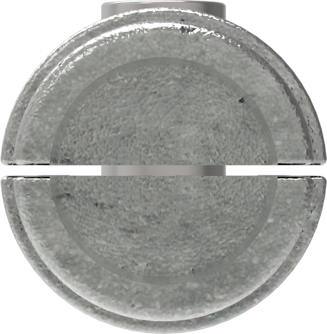 Rohrverbinder Verbindungsstueck innen Ø 42-4 mm -1 1-4- - Temperguss verzinkt - 150C42-150C42