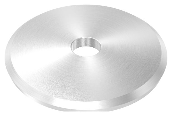 Ankerplatte Ø 70 x 5 mm gewoelbt mit Zentrierbohrung- Ø 10 mm V2A-11-2202.4