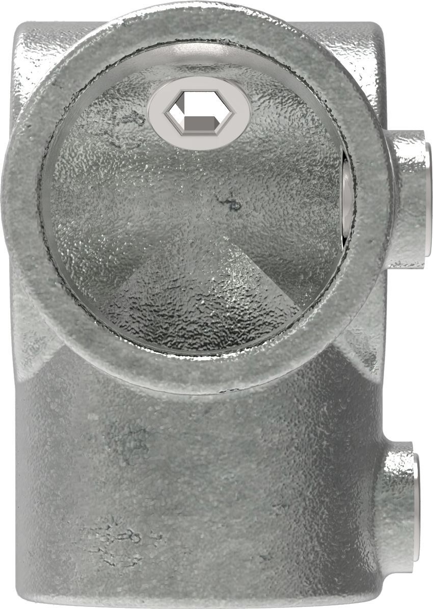 Rohrverbinder - Eckstueck durchgehend - 116S17 - 17-2 mm - 3-8- - Feuerverzinkt u. Elektrogalvanisiert-116S17