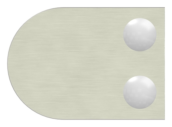 Glasklemme 63x45x28 mm AbZ fuer Anschluss flach Edelstahleffekt-10-2200ABZ.2