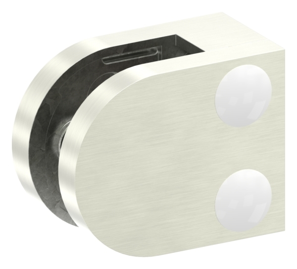 Glasklemme 50x40x26 mm AbZ fuer Anschluss flach Edelstahleffekt-10-2100.2ABZ
