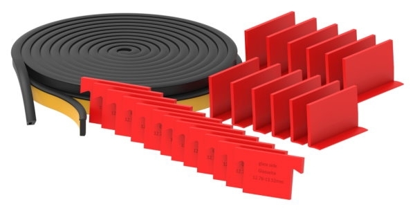 Montageset fuer Aluprofil Glas 12-76–13-52 mm- L 6000 mm-88-1180500-GU.6M