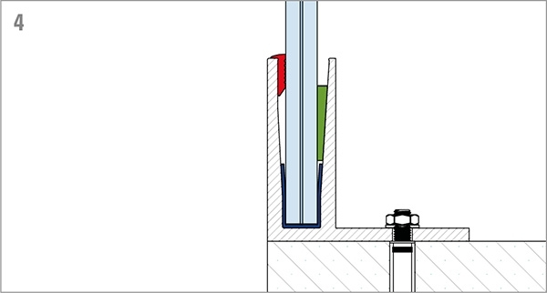 Alu-Profil - MASSIV - Laenge- 6000 mm - seitliche Montage - Aluminium-12-2209.6